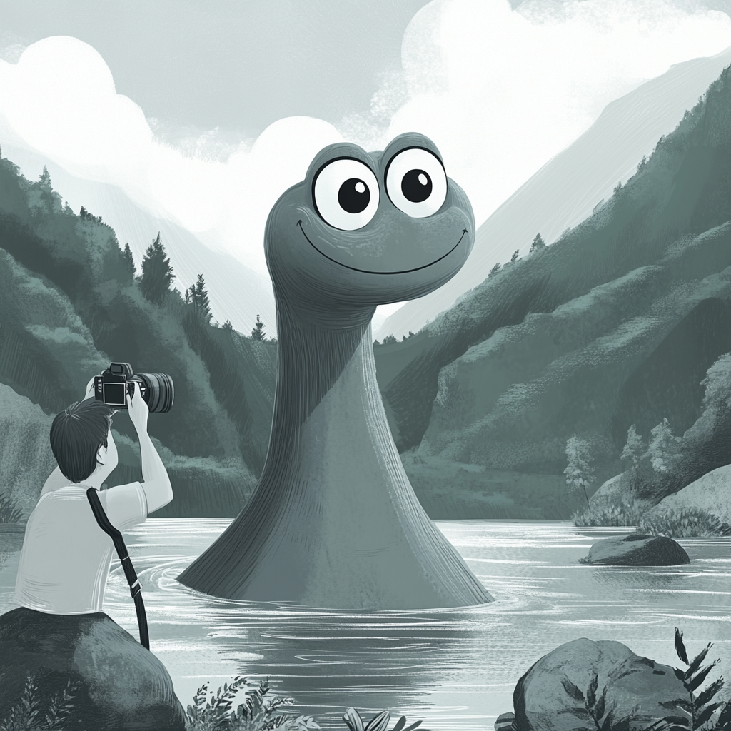 A Friendly Loch Ness Monster Surprises Photographer