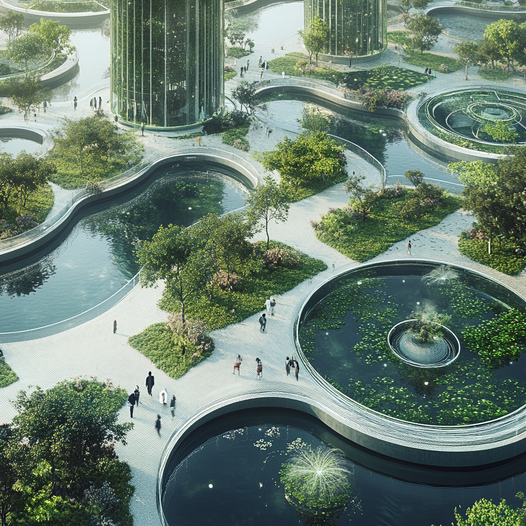 A Futuristic, Sustainable Site: Carbon-Neutral Masterplan Vision