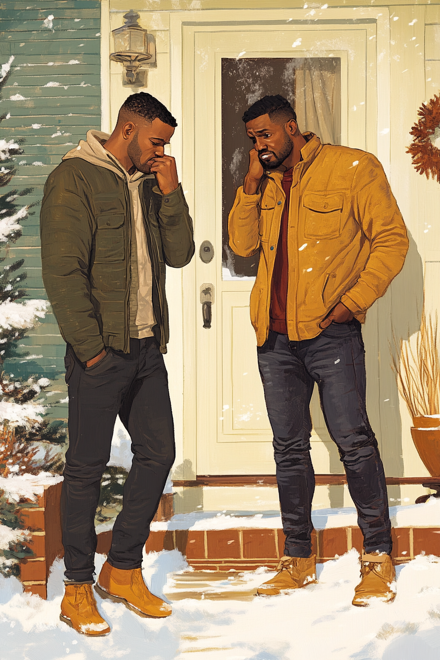 A Gay Couple's Emotional Winter Farewell