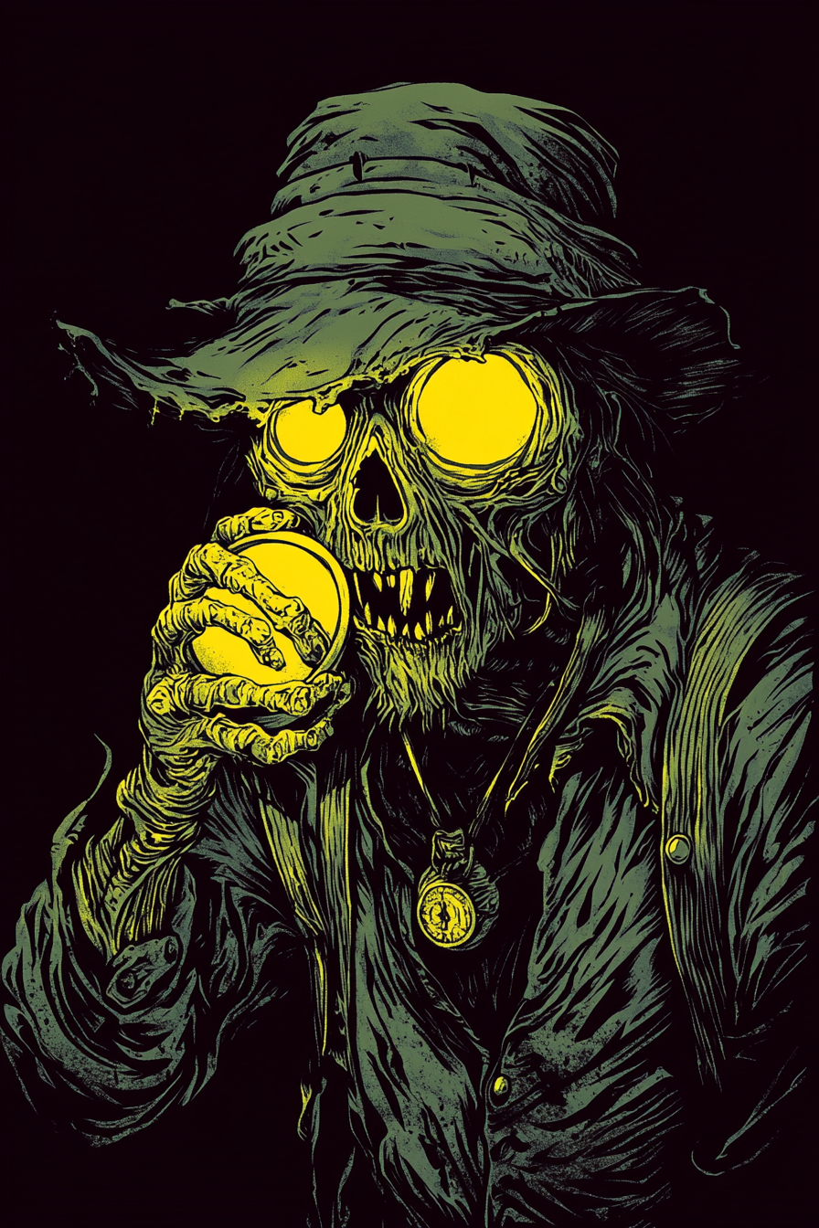 A Glow-in-the-Dark Plague Wight T-Shirt Illustration