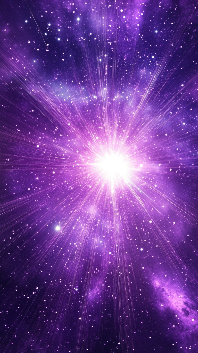 A Glowing Purple Aura Symbolizes Spiritual Depth