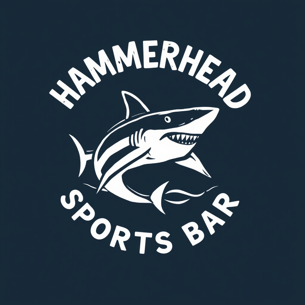 A Hammerhead Shark Logo for Hammerhead Sports Bar