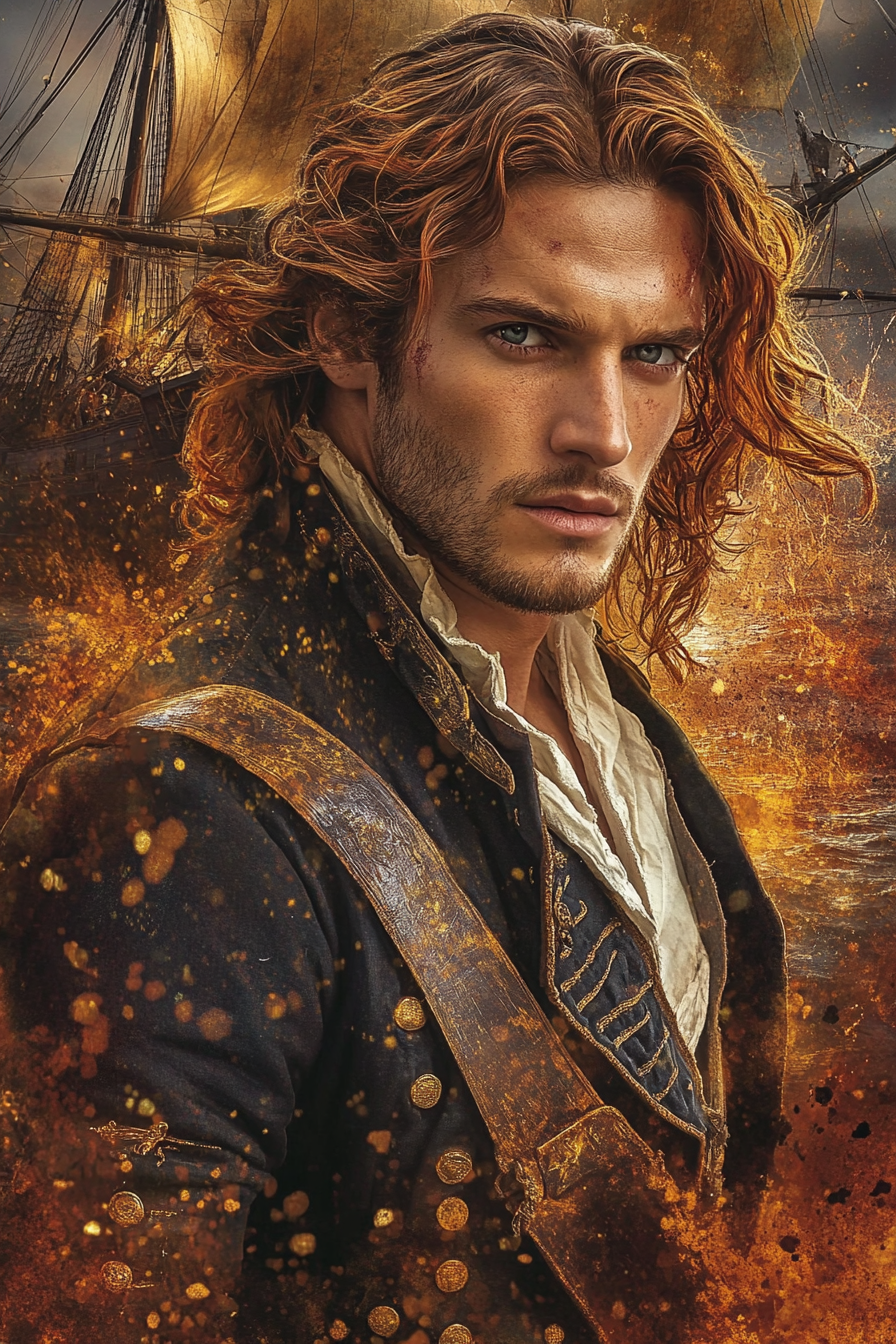 A Handsome Pirate on a Romantic Novel Cover