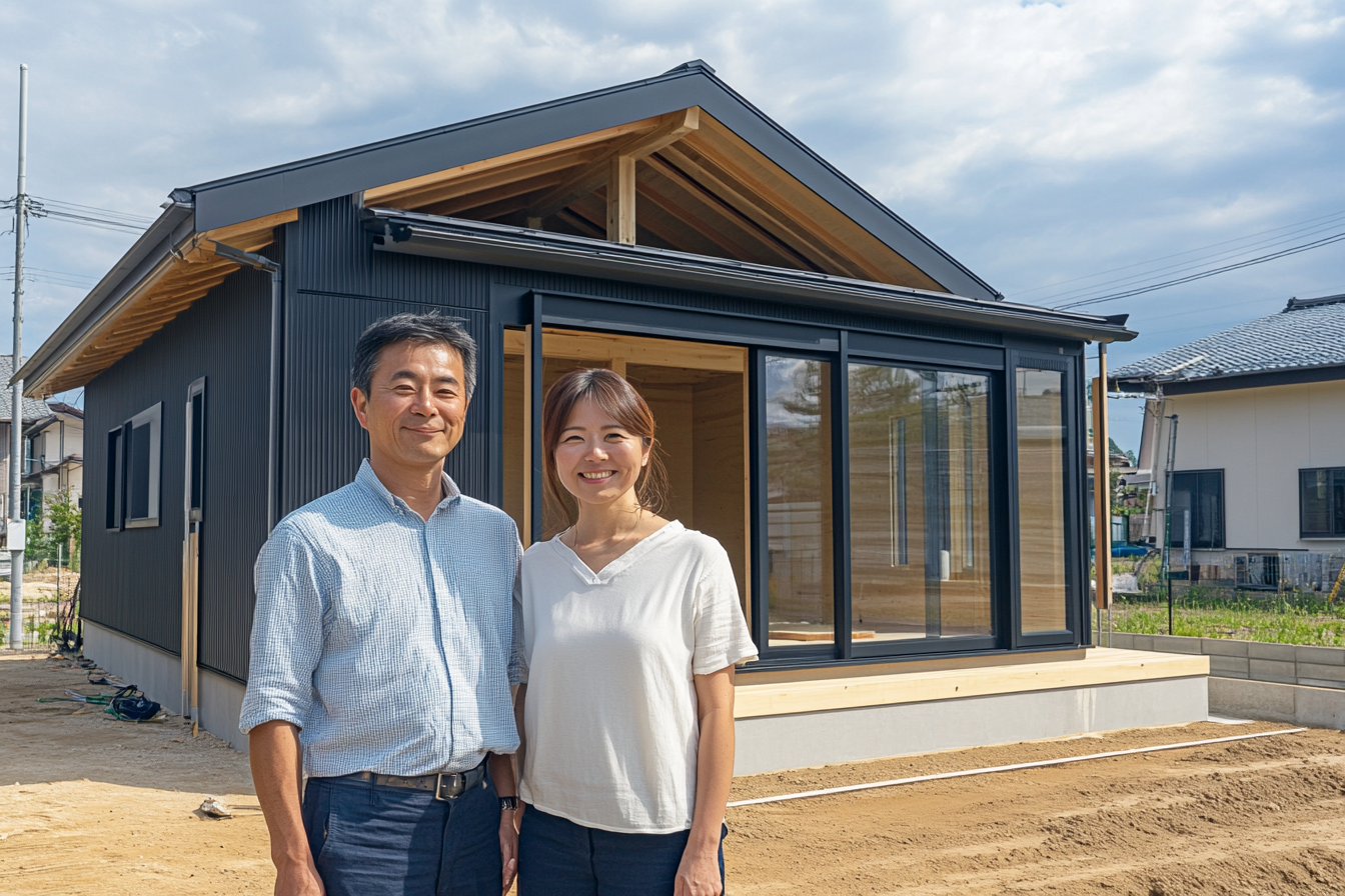 A Happy Japanese Couple's New Home Photo