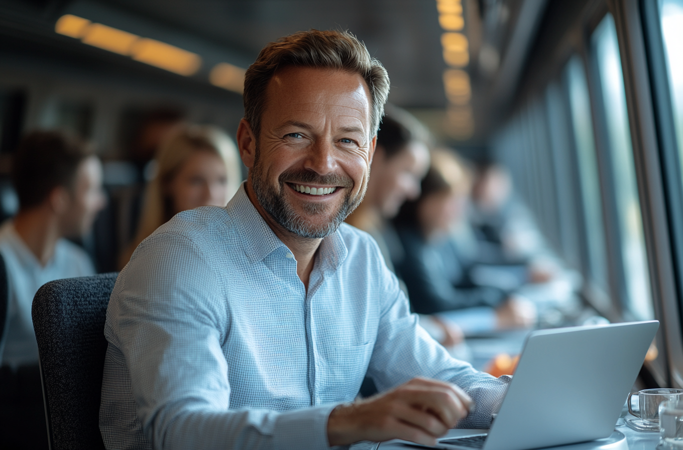 A Happy Train Journey with Office Friends