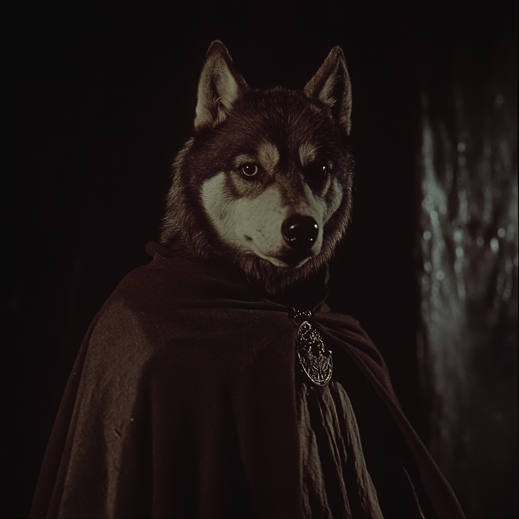 A Husky-Headed Humanoid in 1950's Dark Fantasy Film