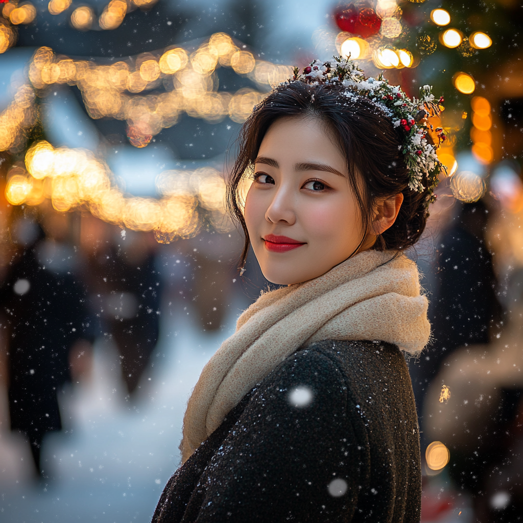 A Hyper-Realistic Winter Wonderland: Festive Korean Solo Town