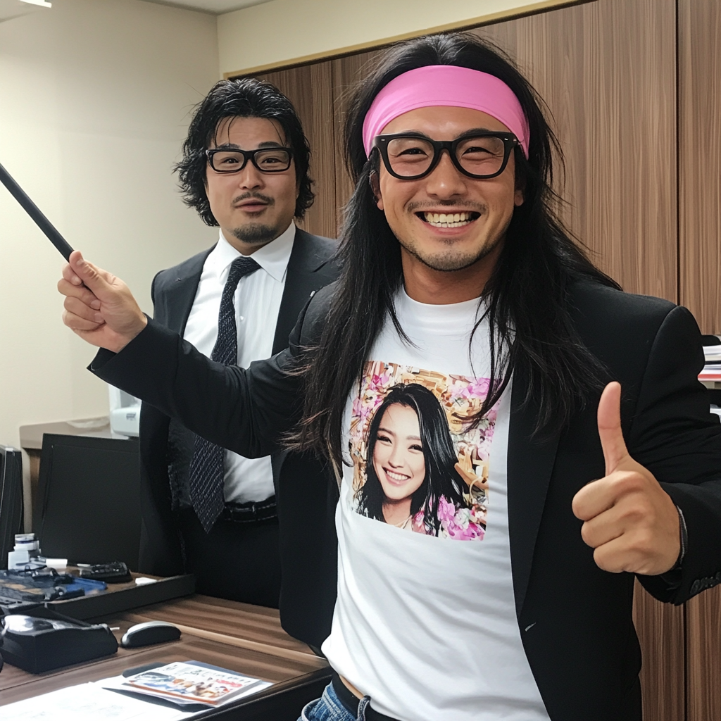 A Japanese Man In An Office Situation