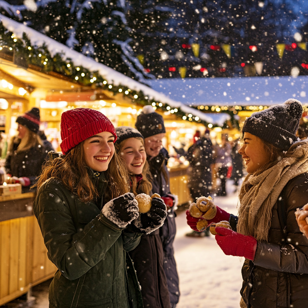 A Joyful School Field Trip at Winter Market