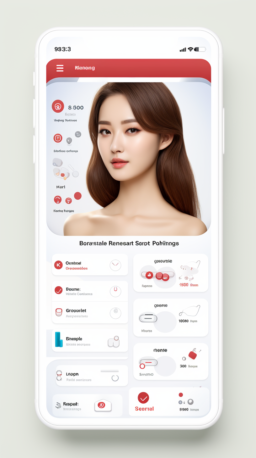 A Korean healthcare shop App Design