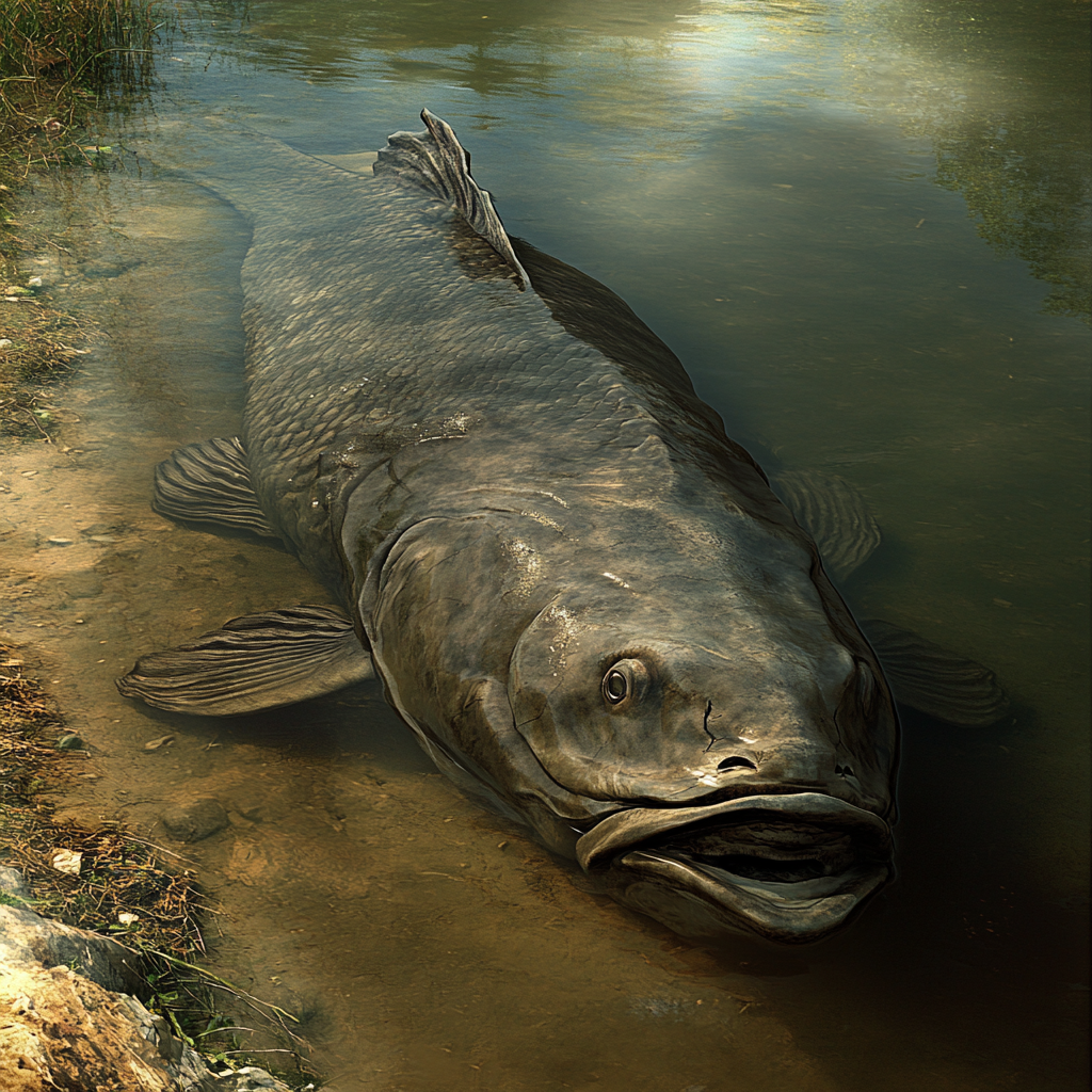 A Large, Creepy Fish in Freshwater River