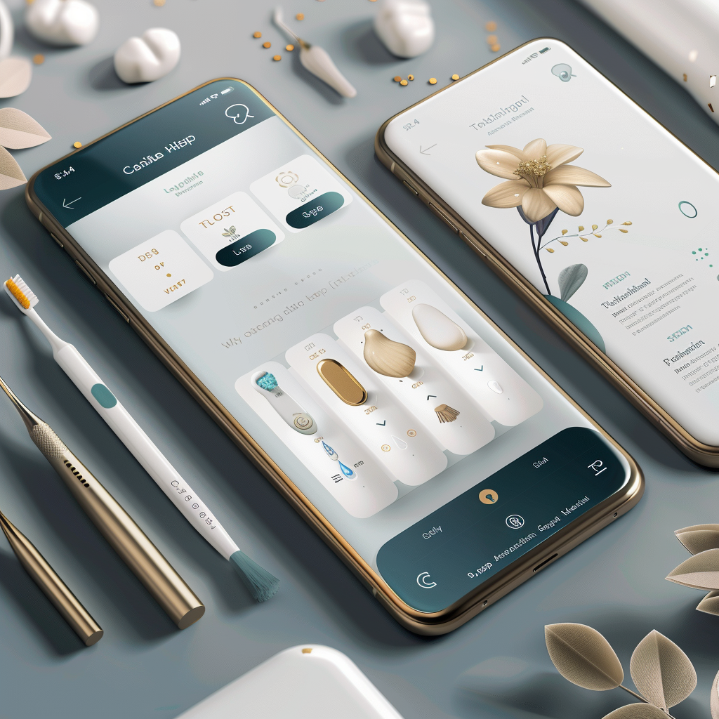 A Luxury Oral Care App Design Interface