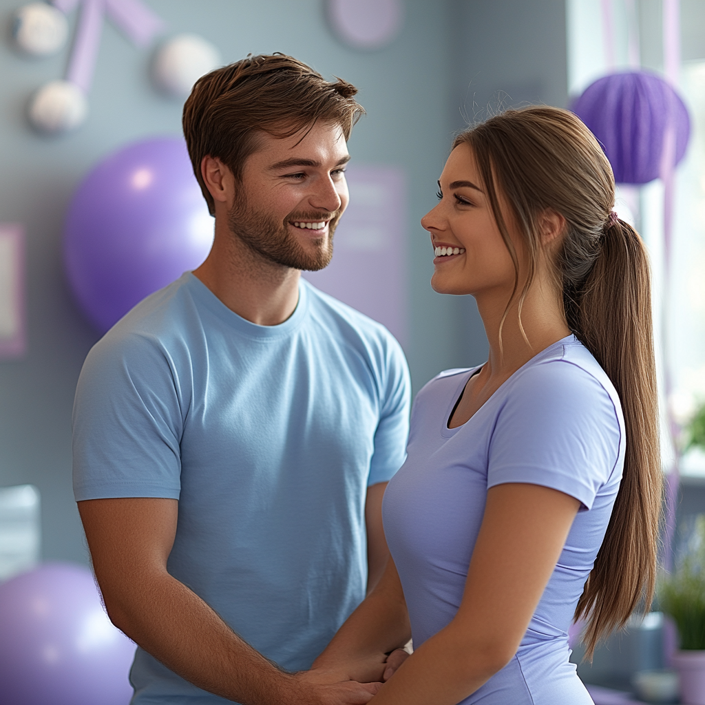 A Male Therapist Helping Female with Physical Therapy