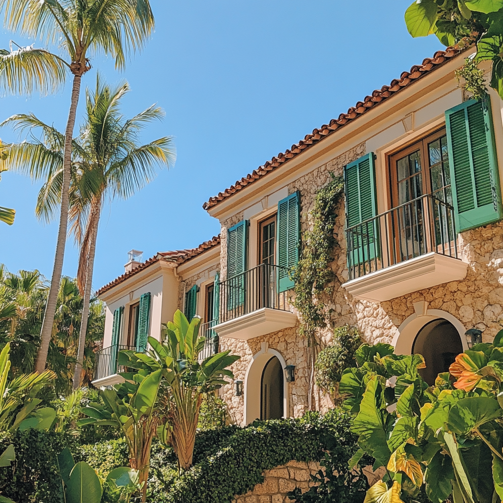 A Mediterranean-style Luxury Townhouse amid Tropical Greenery