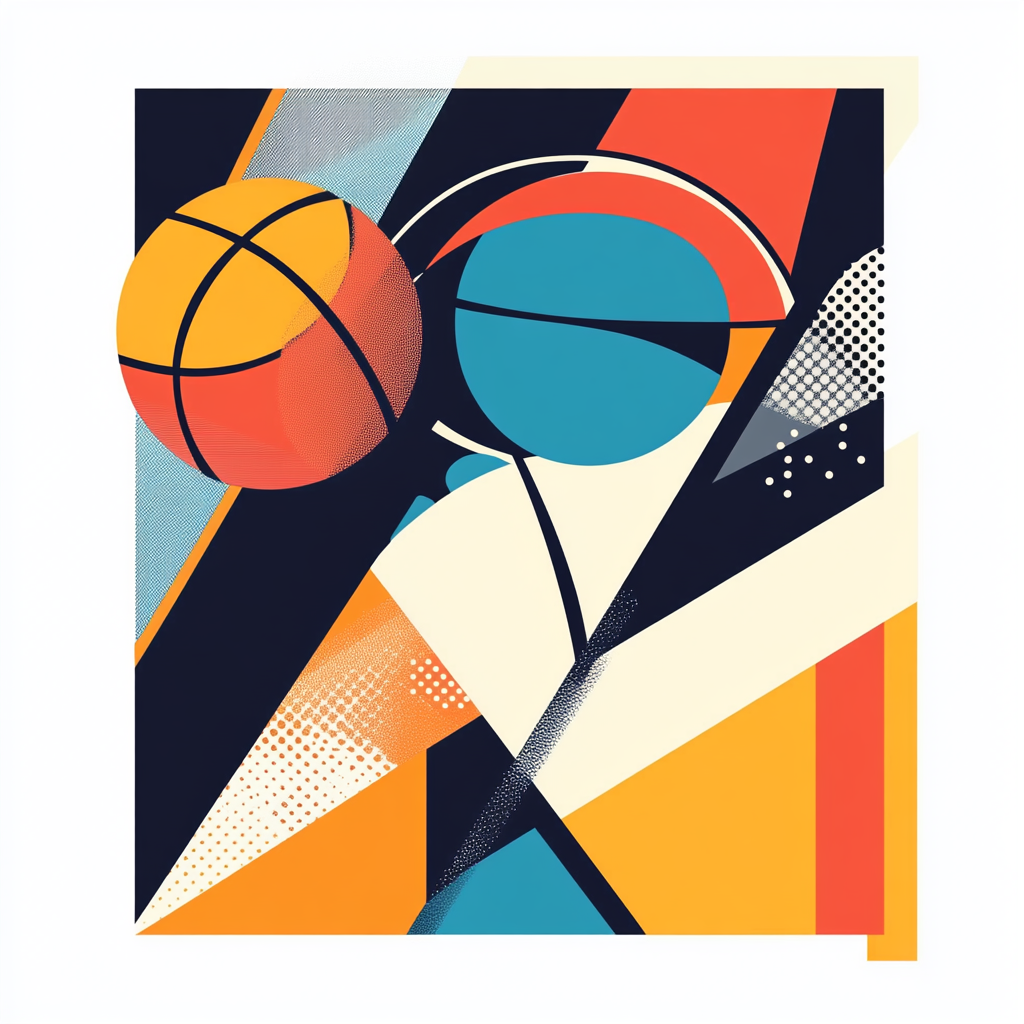 A Minimalist Geometric School Sports Poster