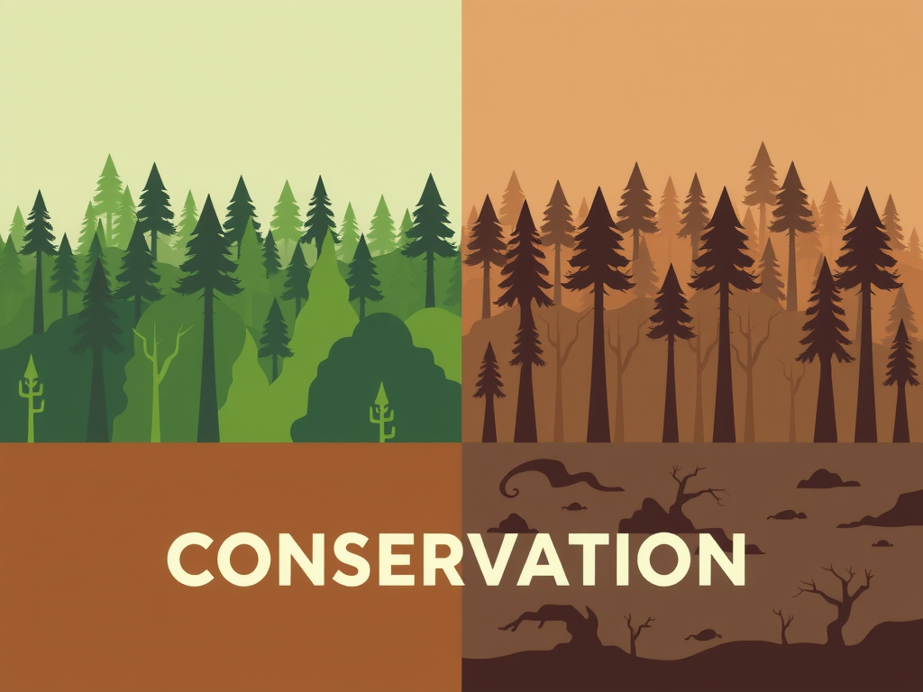 A Minimalistic Forest Conservation Poster