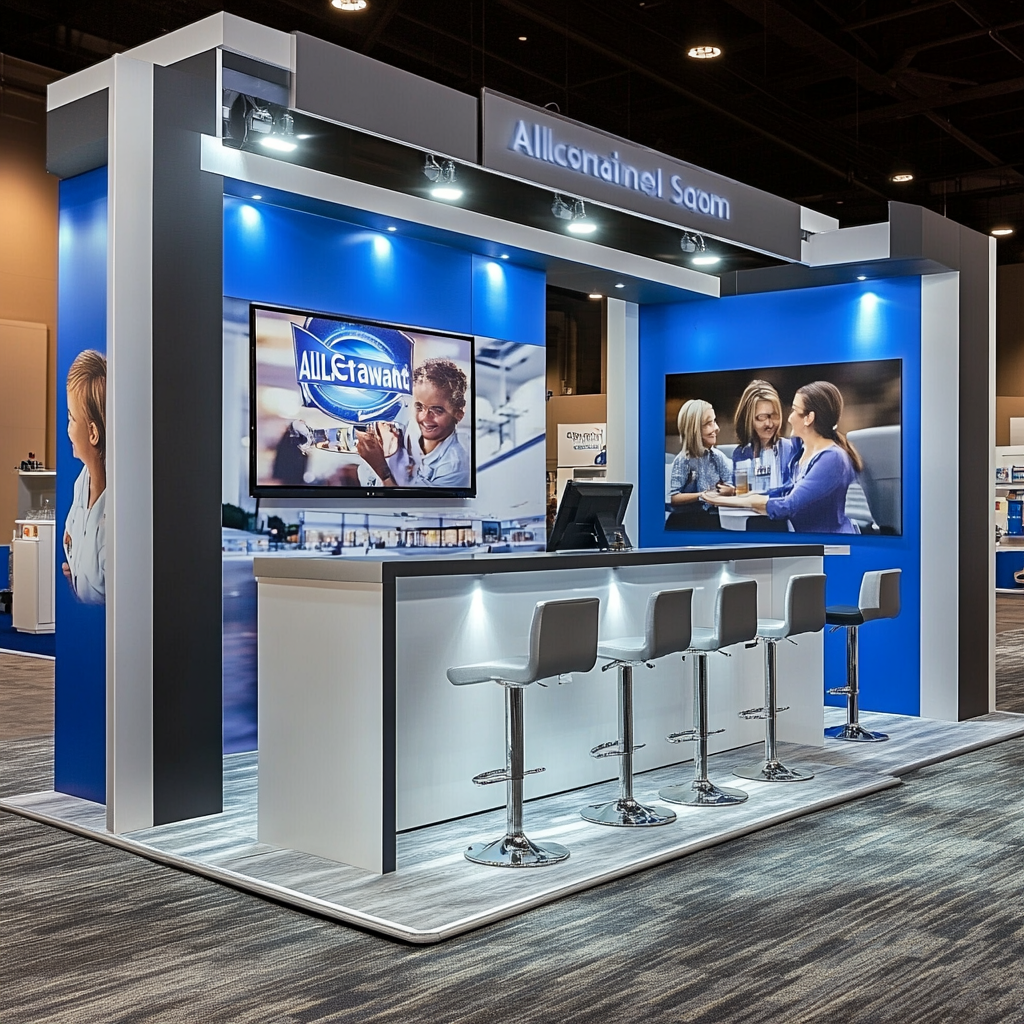 A Modern Allstate Trade Show Booth Design