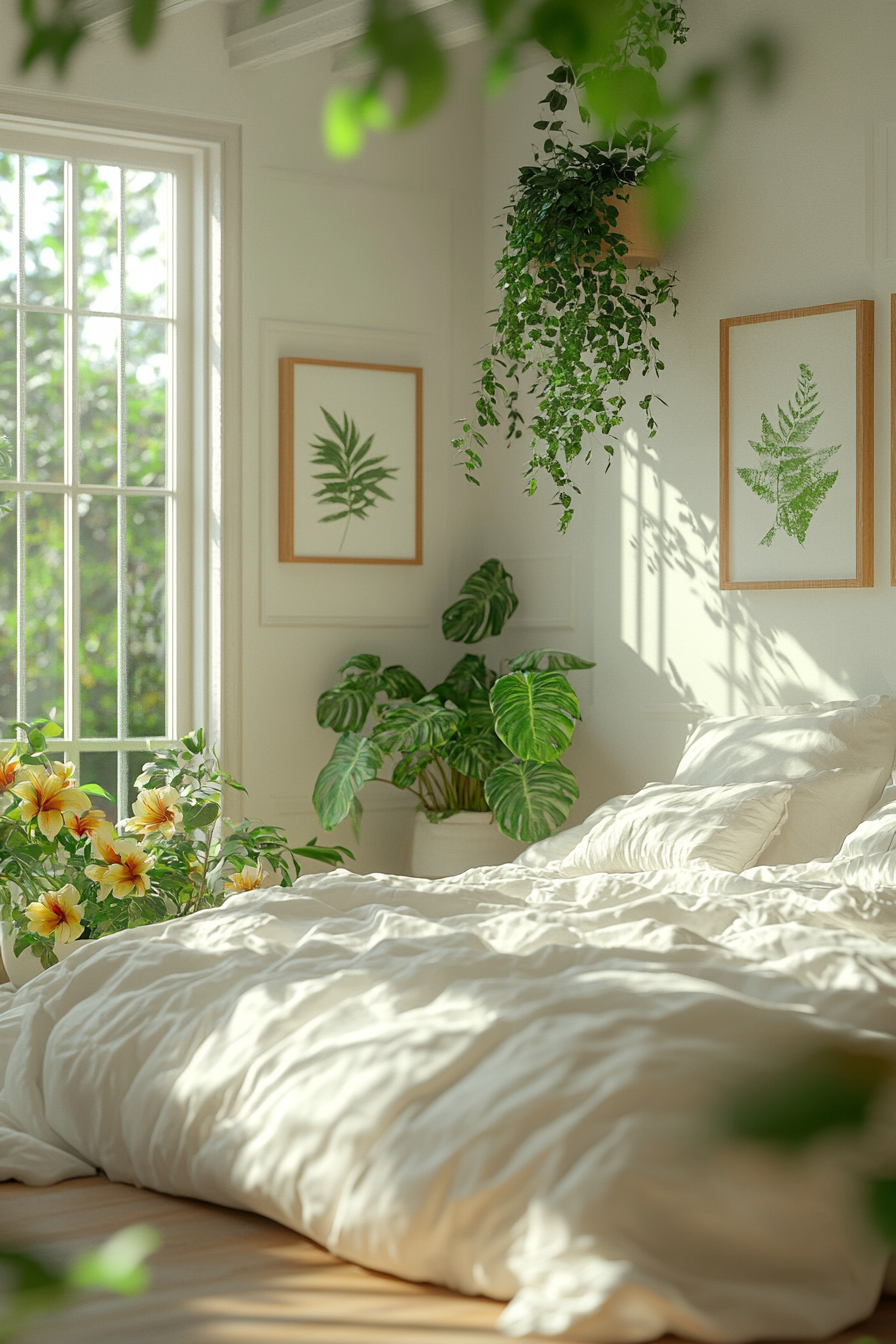 A Modern White Loft Bedroom in New York City