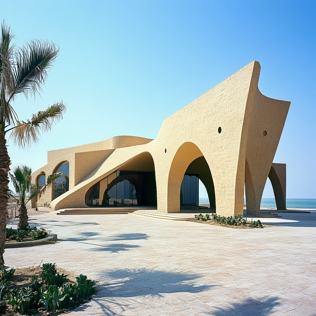 A Monumental Tourist Center in Kuwait's Beach