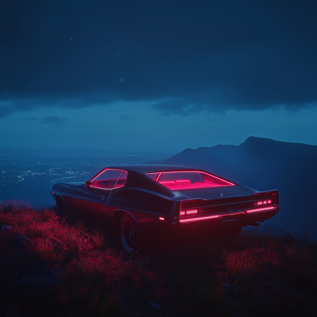 A Mysterious Muscle Car on Mountain Top