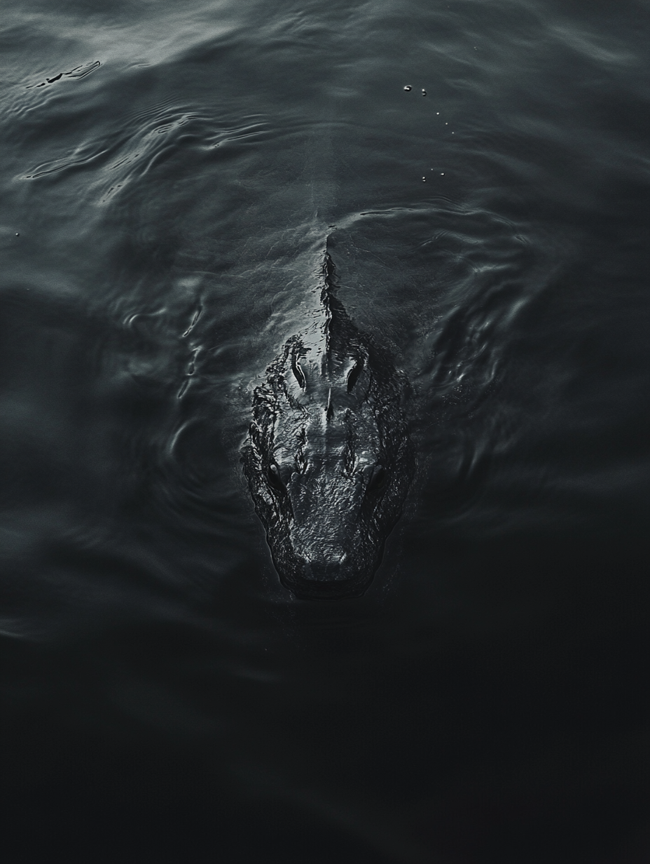 A Mysterious Scaly Creature Lurking in Dark Waters