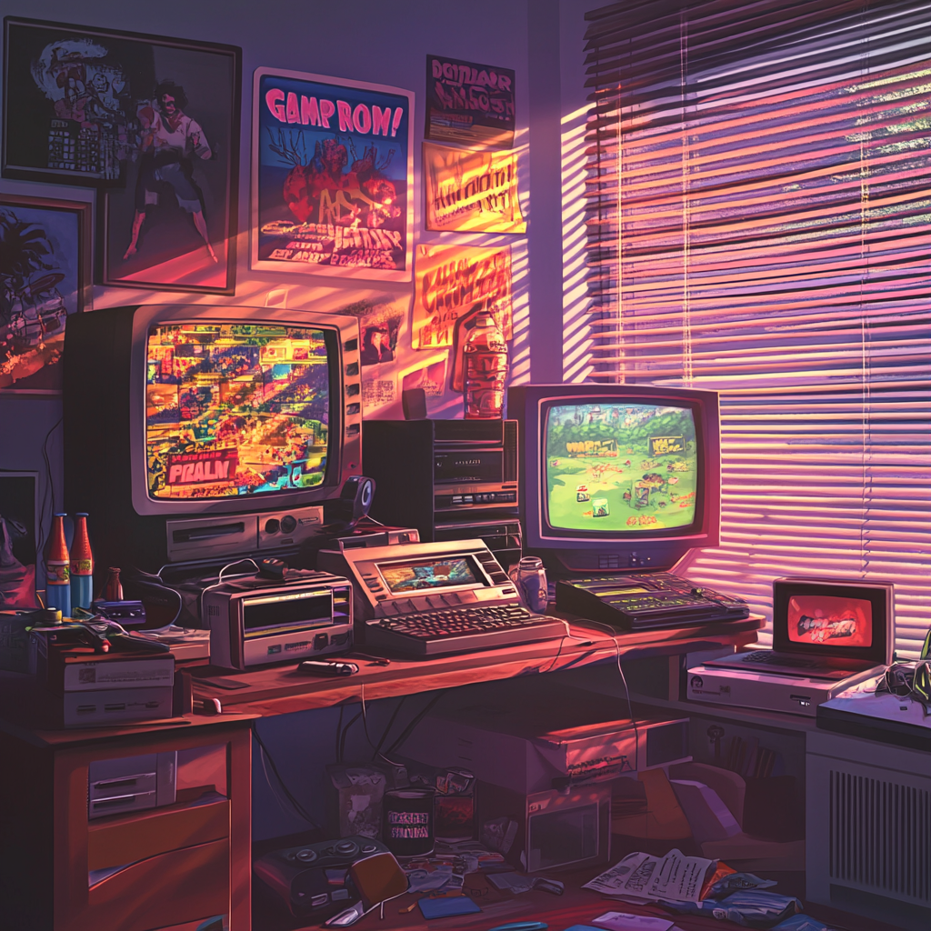 A Nostalgic Retro Gaming Room