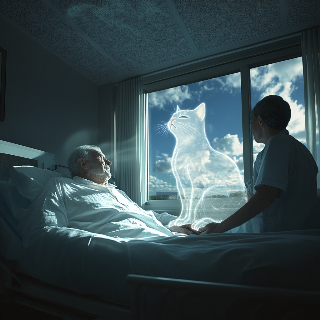 A Peaceful Scene in Sunny Hospice Room