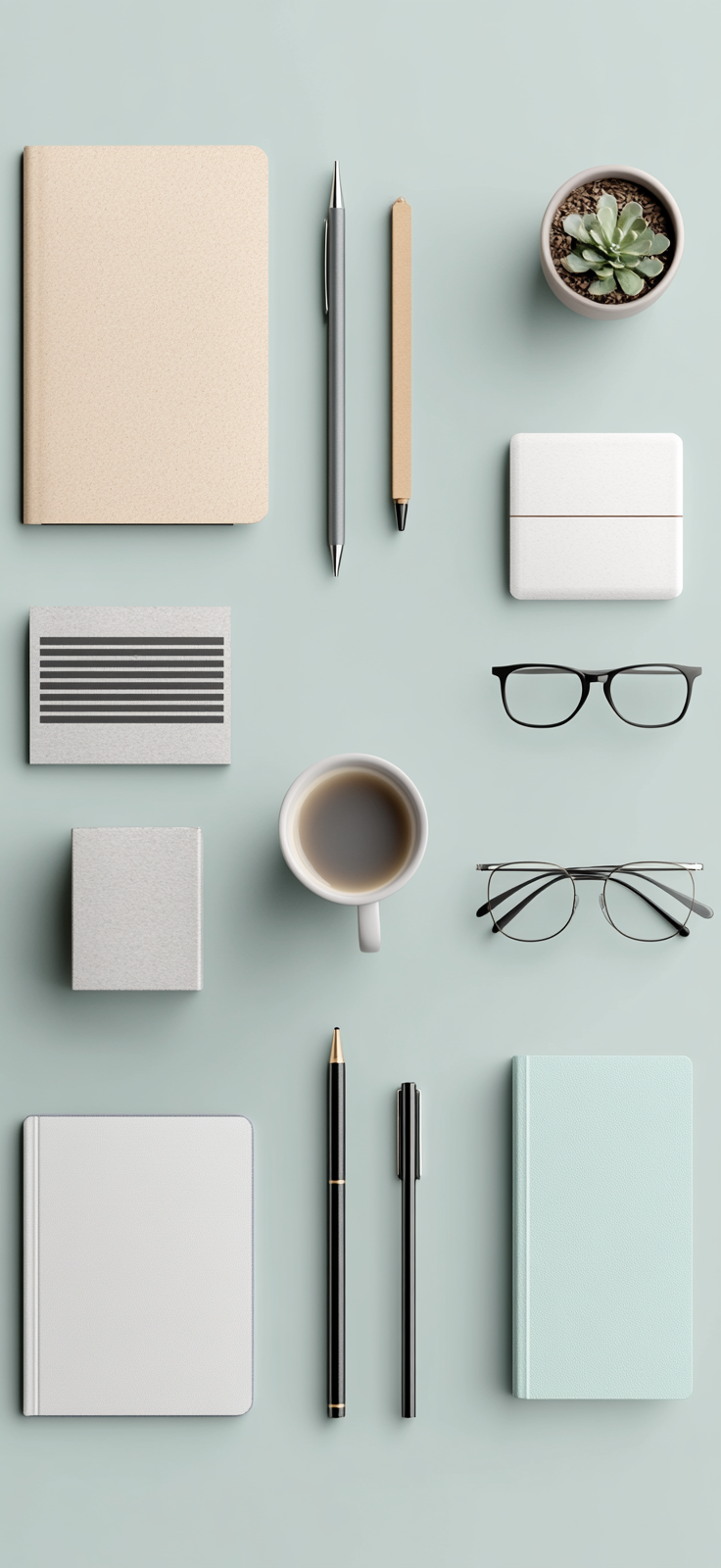 A Photorealistic Flat Lay With Minimalistic Objects