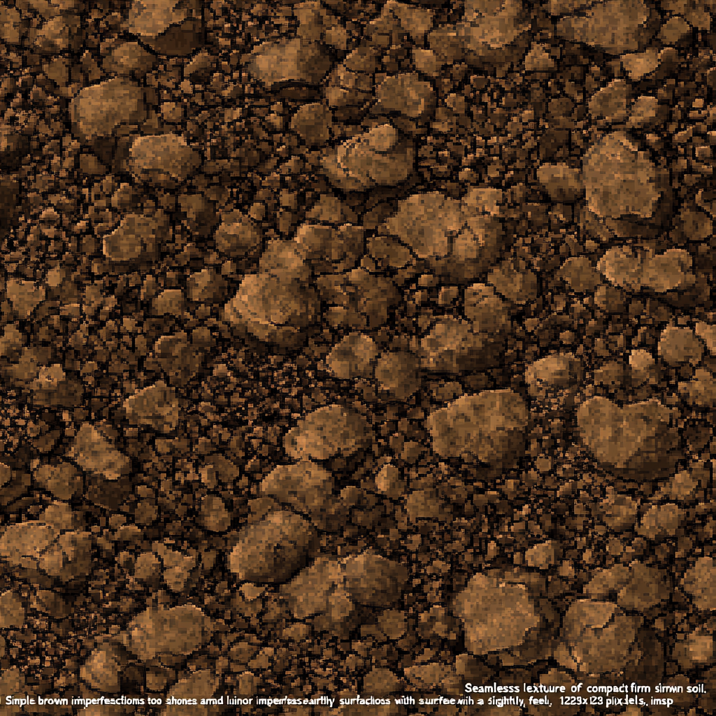 A Pixel Art Soil Texture from PlayStation Era.