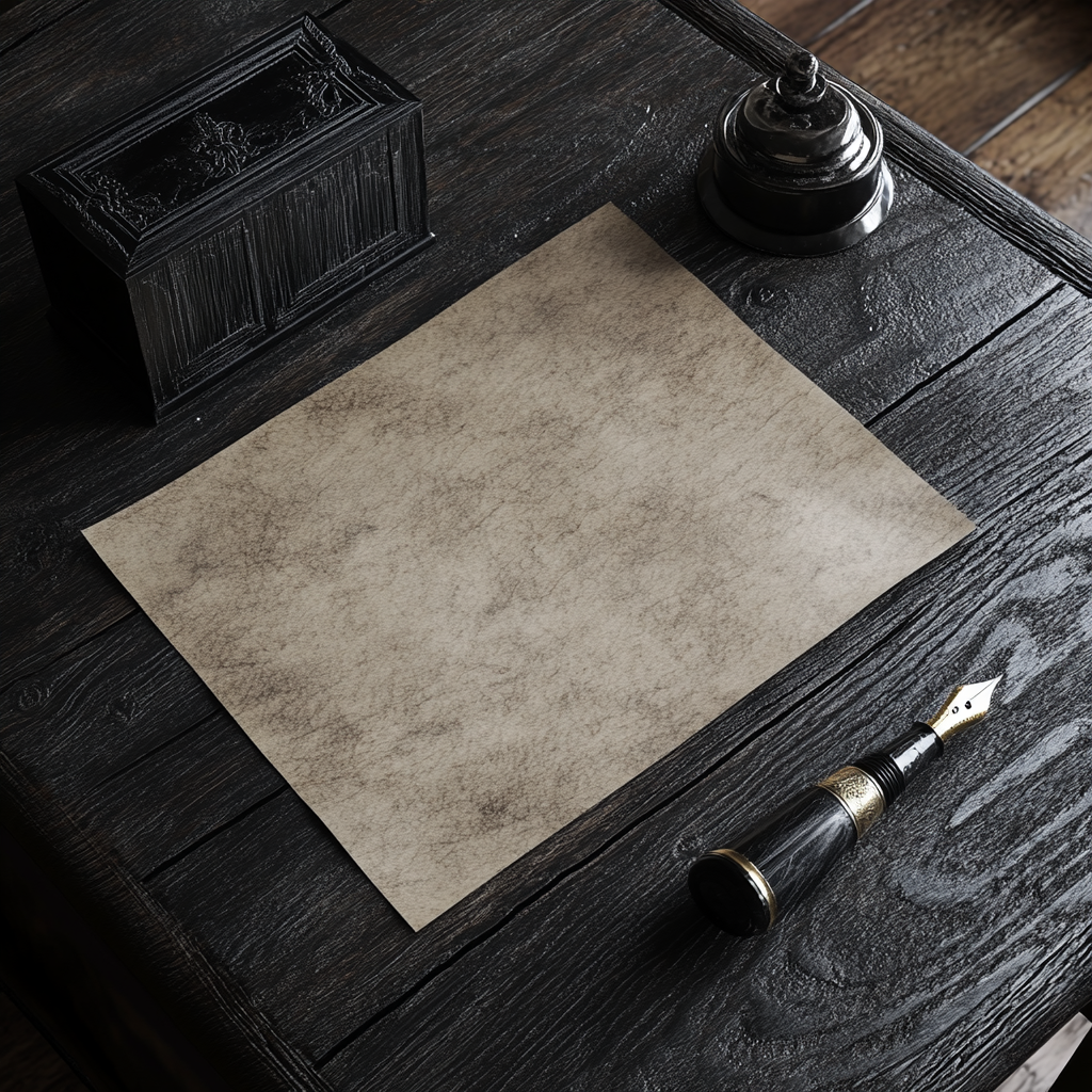 A Polished Oak Table with Vintage Writing Accoutrements