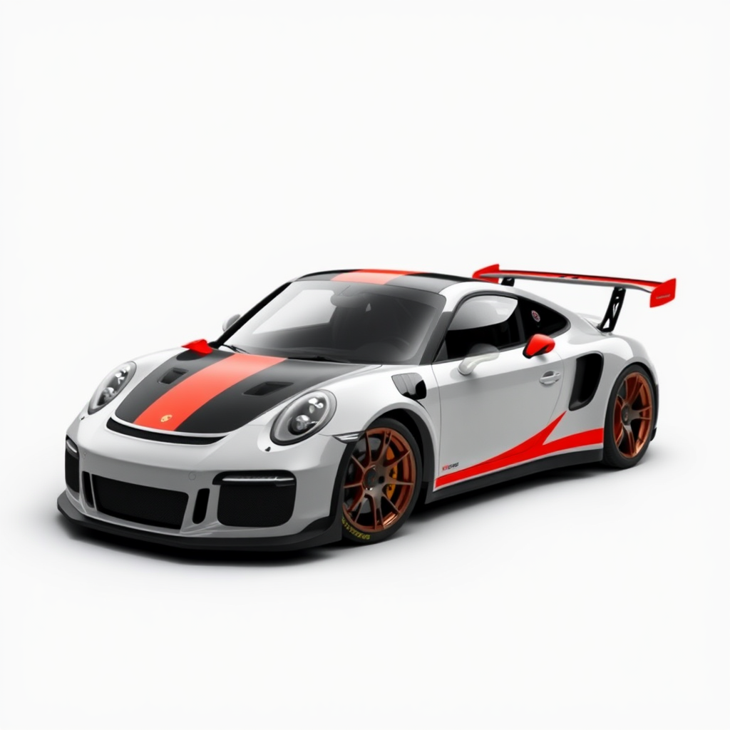 A Porsche 911 GT3 RS racing car.