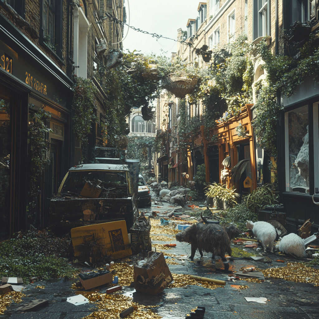 A Post-War London Soho Transformed into Nature