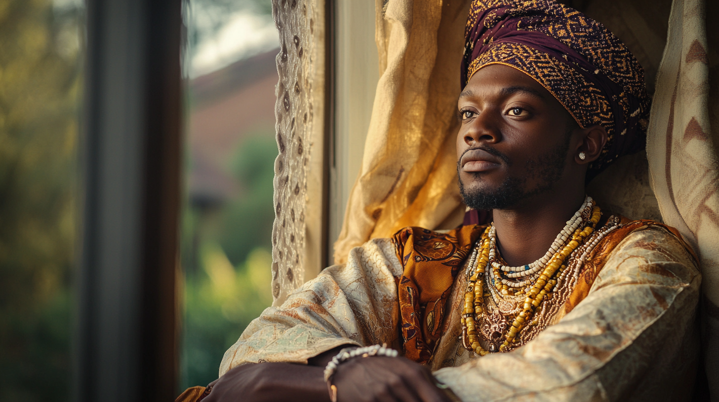 A Proud African Man at Home