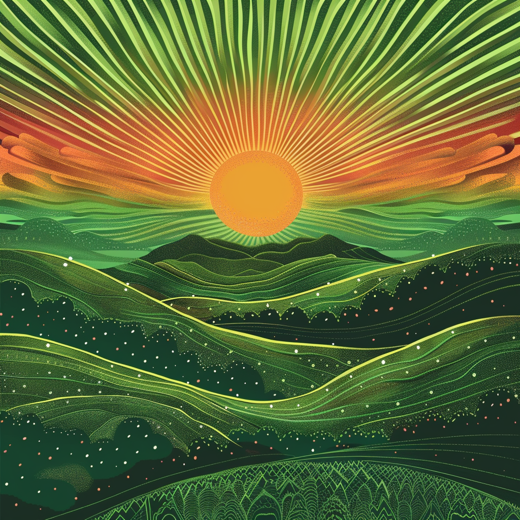 A Psytrance Festival Poster in Israel Landscape