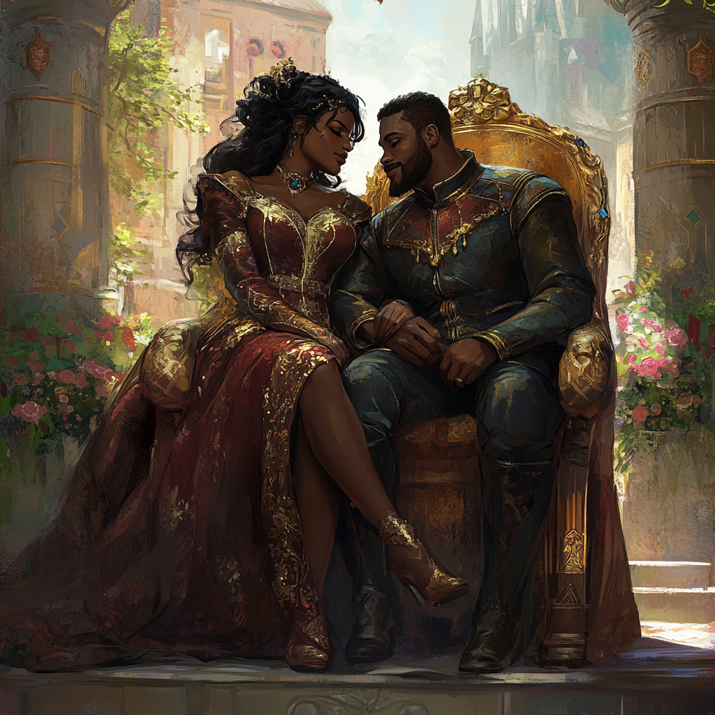 A Royal Couple in a Fairy Tale Castle