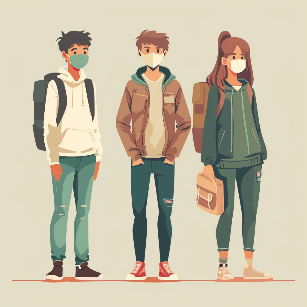 A School Flier with 3 Young Adults