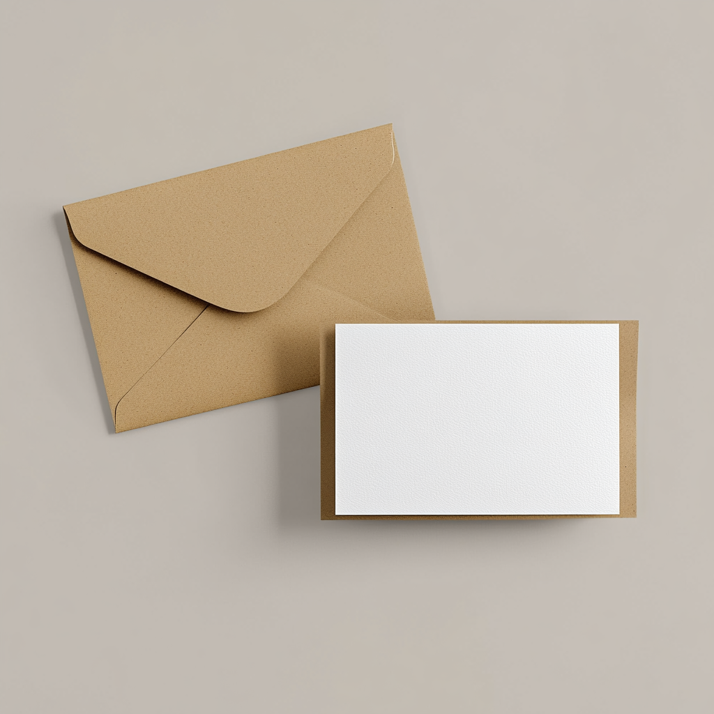 A Simple, Modern A2 Greeting Card Mock-up