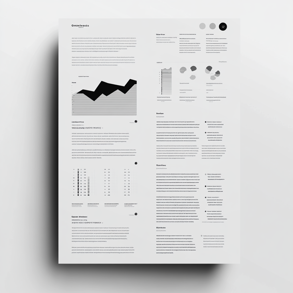 A Simple Black and White Infographic Page