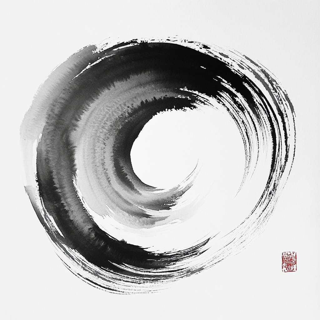 A Single Spiral Line: East Asian Ink Art