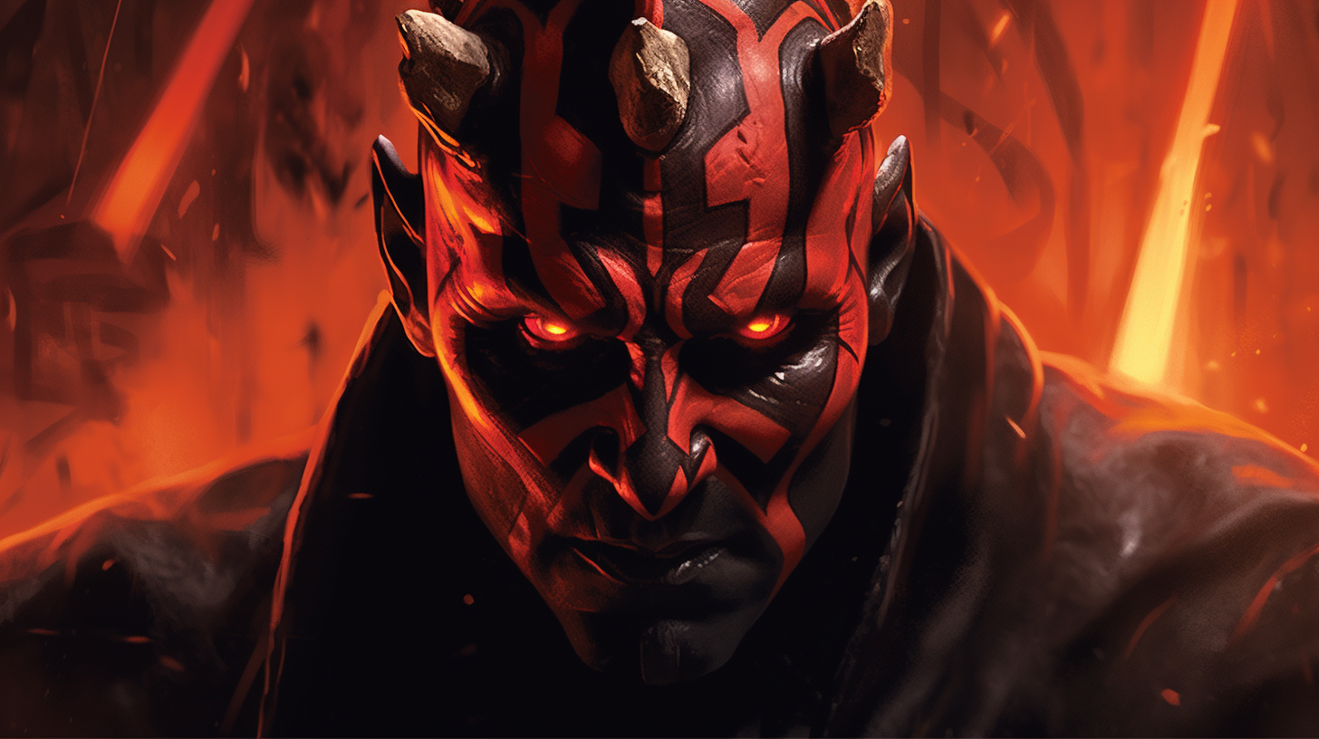 A Sinister Portrait of Darth Maul