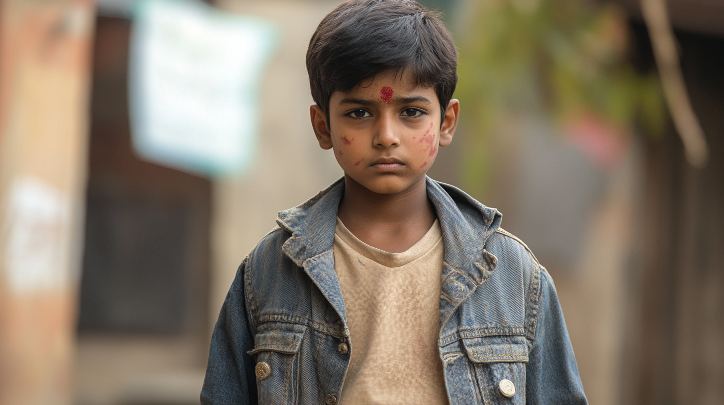 A South Indian Boy in Denim Jeans