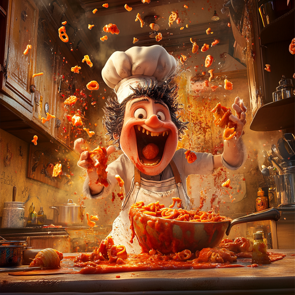 A Spooky Italian Chef Cooks on Halloween Night