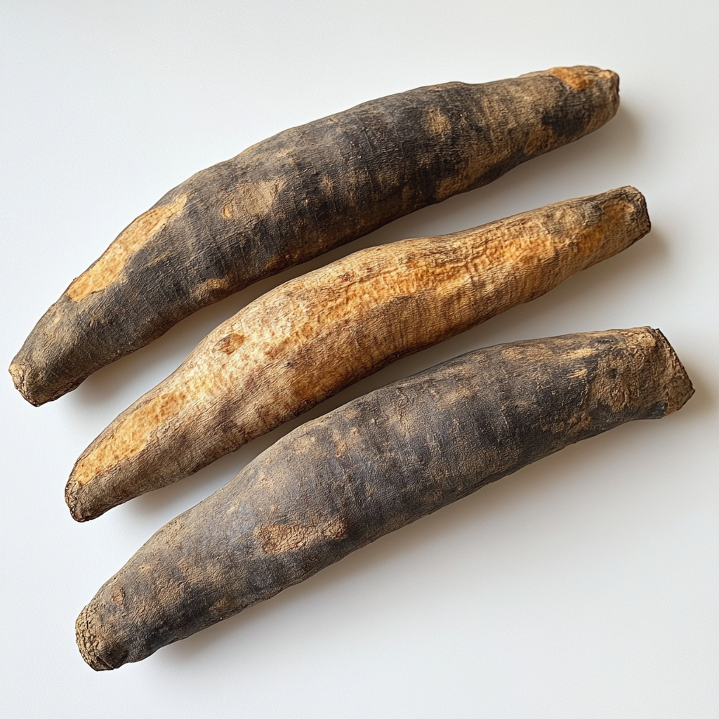 A Stack of Three Wild Yams, Rough Surface