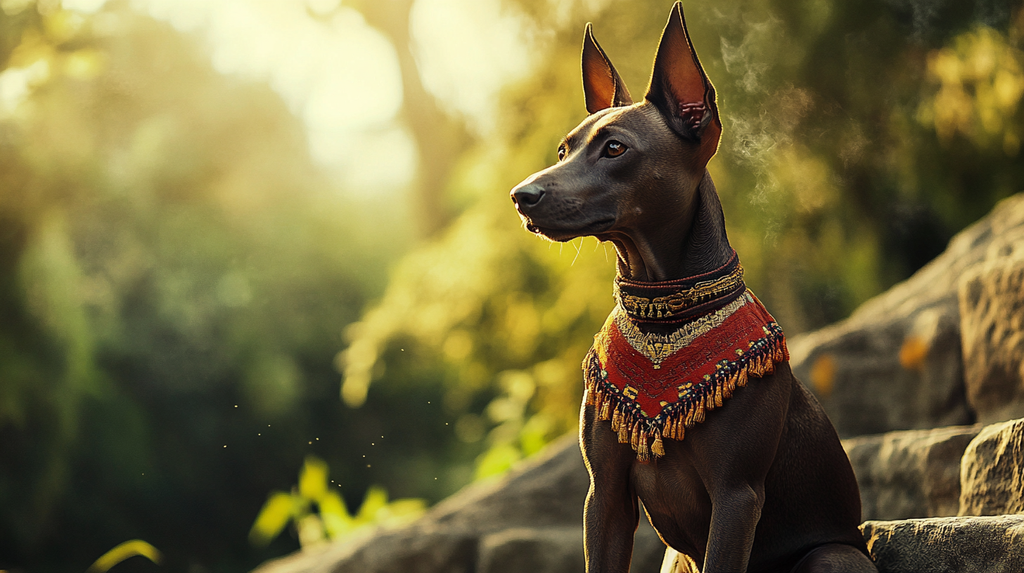 A Strong Beauty Xoloitzcuicle at Aztec Pyramid