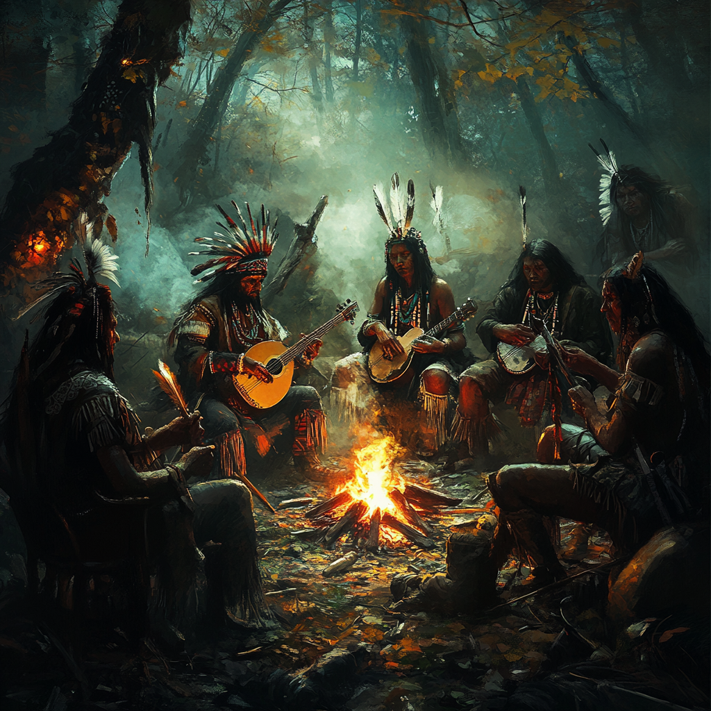 A Suspicious Gathering Around Campfire in Wonderland.