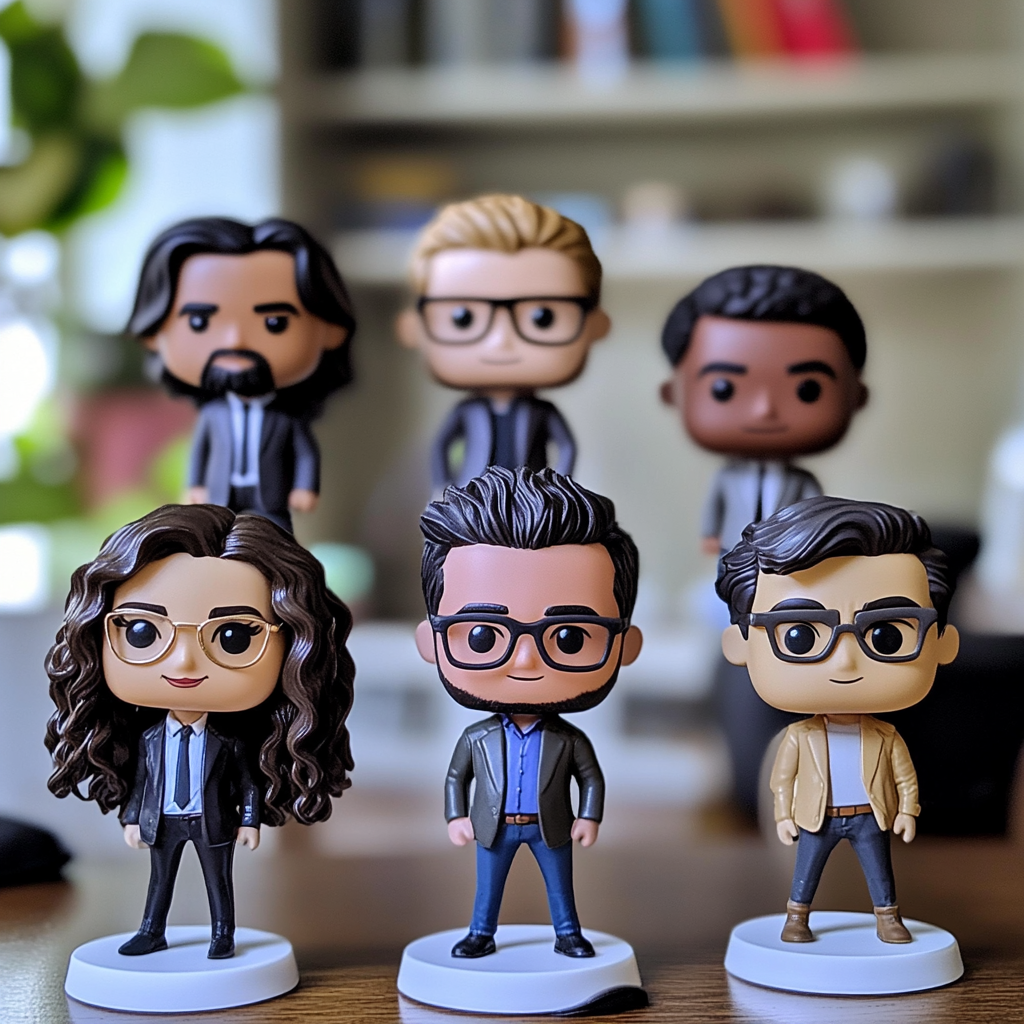 A Team of Office Workers as Funko Pops