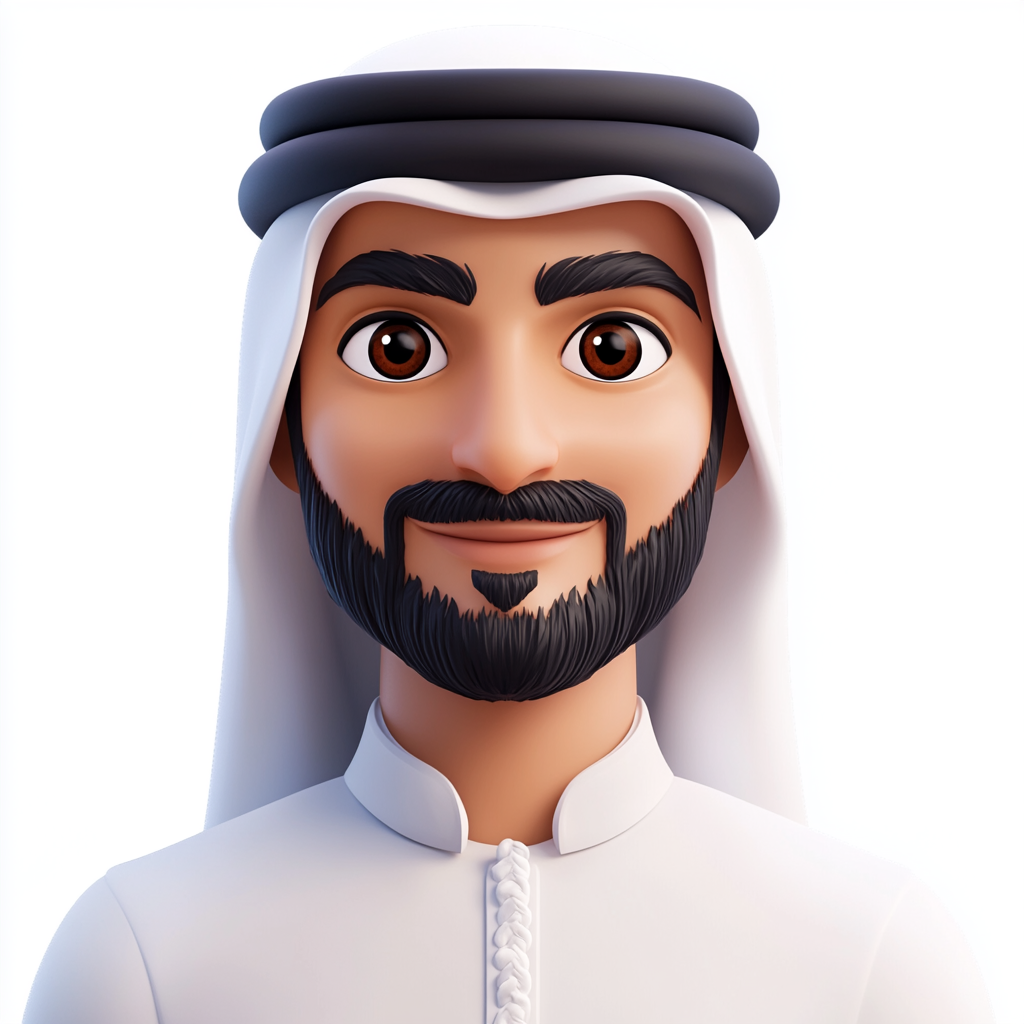 A UAE man in traditional clothing