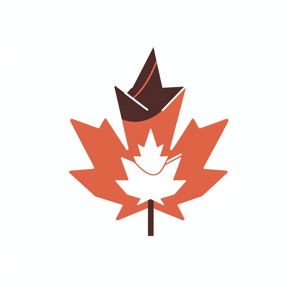 A Vancouver info website logo with Canadian elements