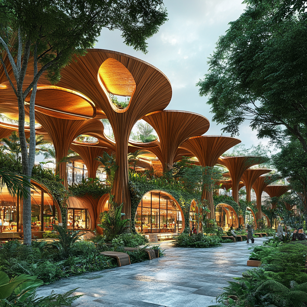 A Vietnamese-inspired rest stop with eco-friendly design.