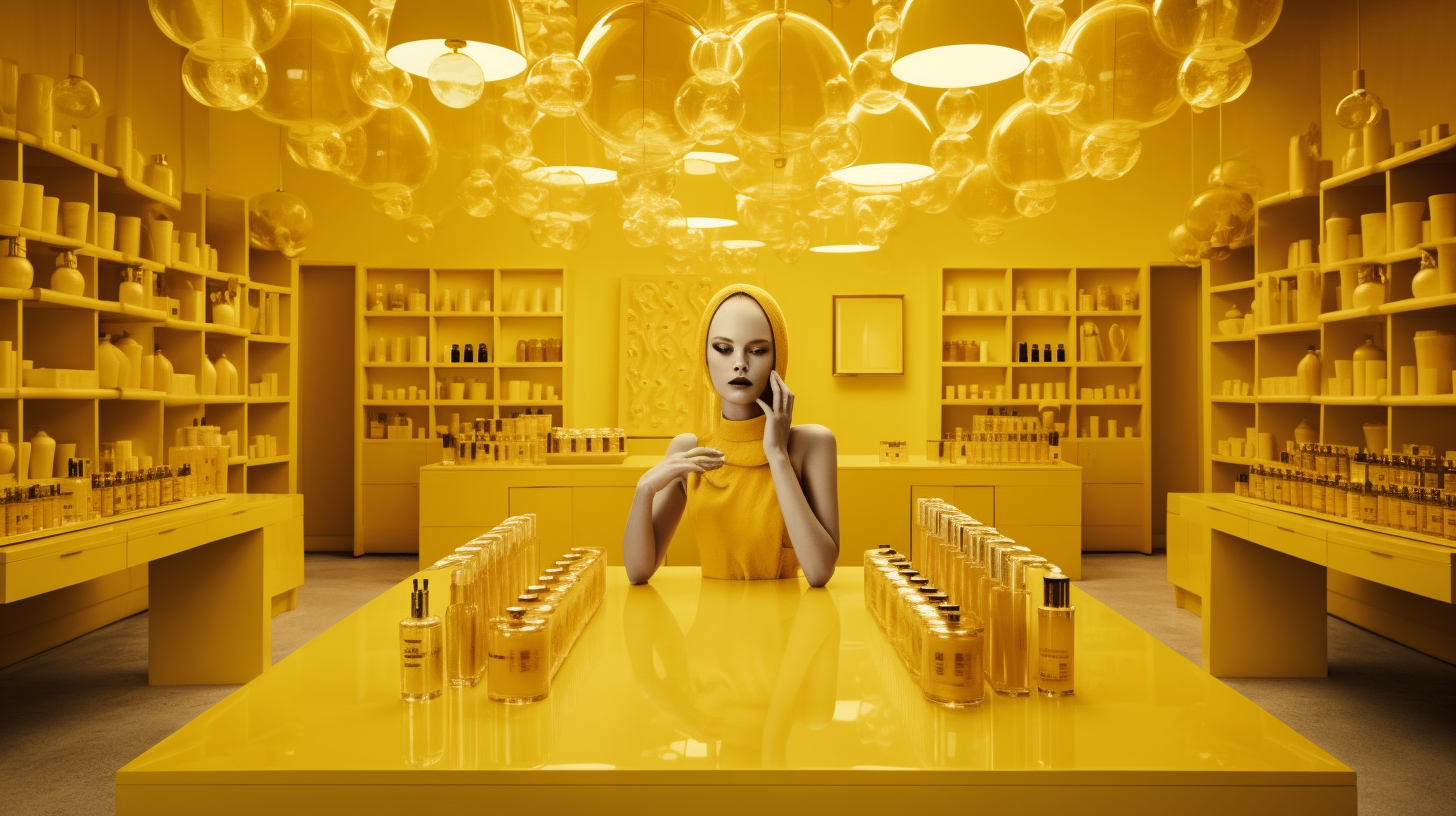 A Yellow Beauty Lab Making Luxury Face Creams